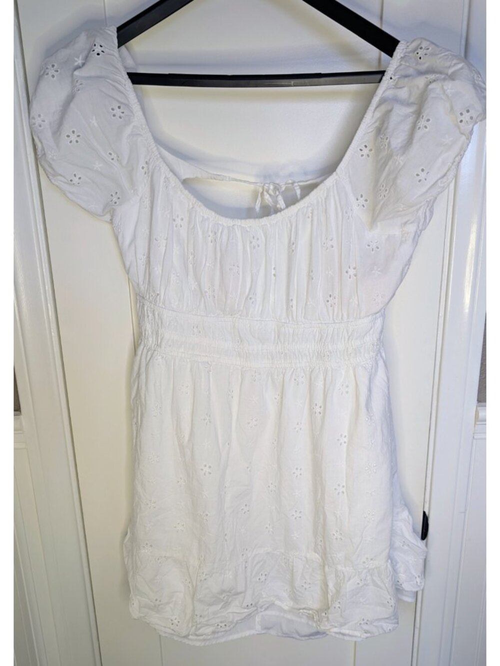 HOLLISTER White Summer Backless Dress 2XL XXL